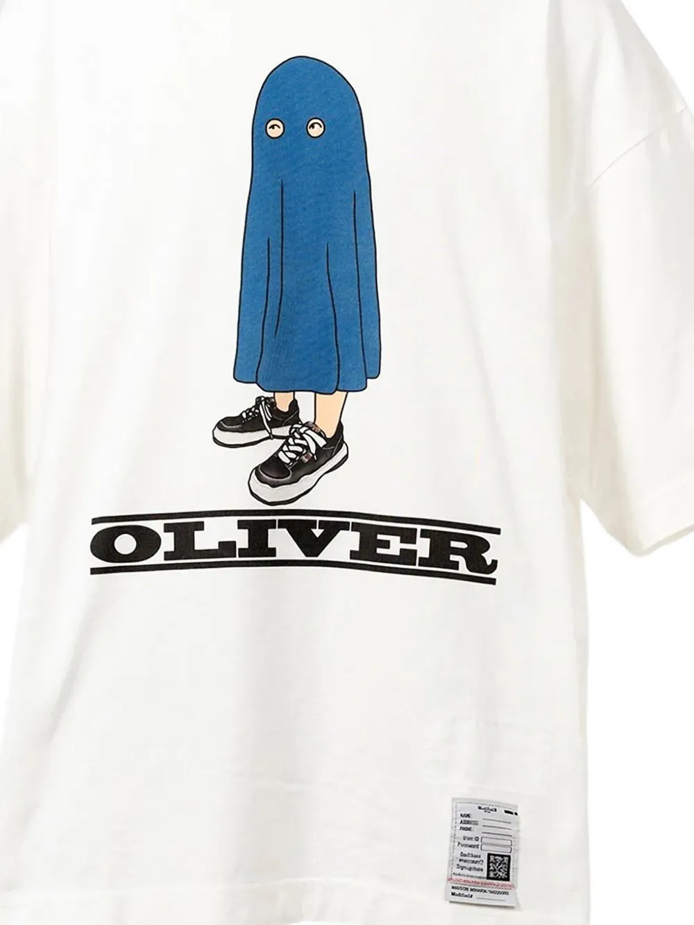 Maison MIHARA YASUHIRO Oliver T-shirt met print Wit