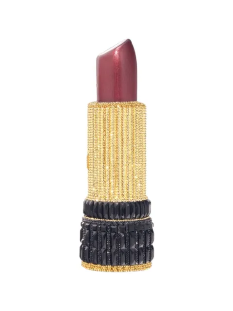 Judith Leiber lipstick embellished clutch bag