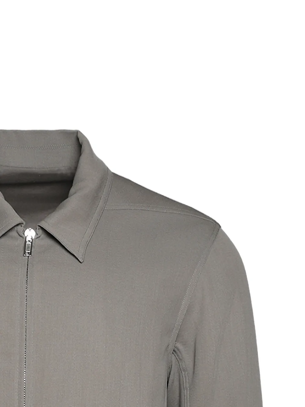 Rick Owens Shirtjack met rits Grijs