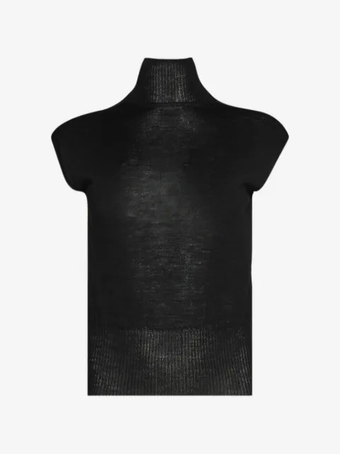 Rick Owens turtleneck knitted vest