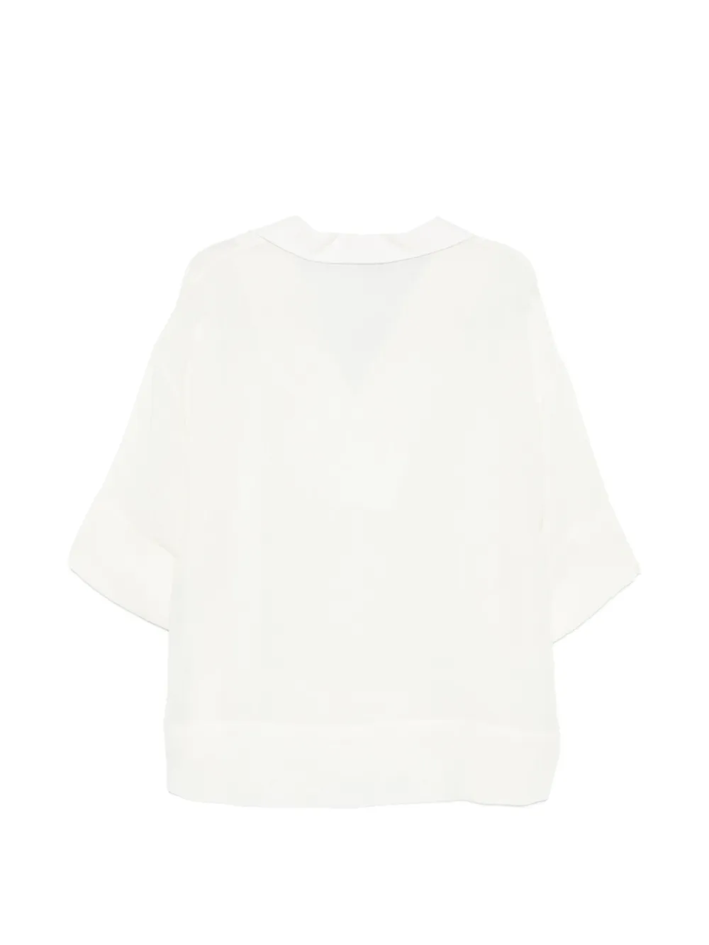  Eleventy V-neck Blouse - White 