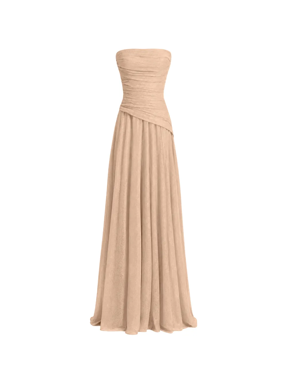 Gemy Maalouf Strapless mini-jurk Beige