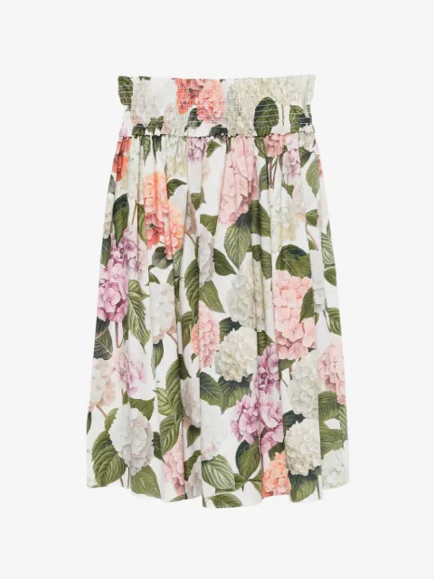 Dolce & Gabbana Kids تنورة بوبلين بطبعة زهور هدرانج