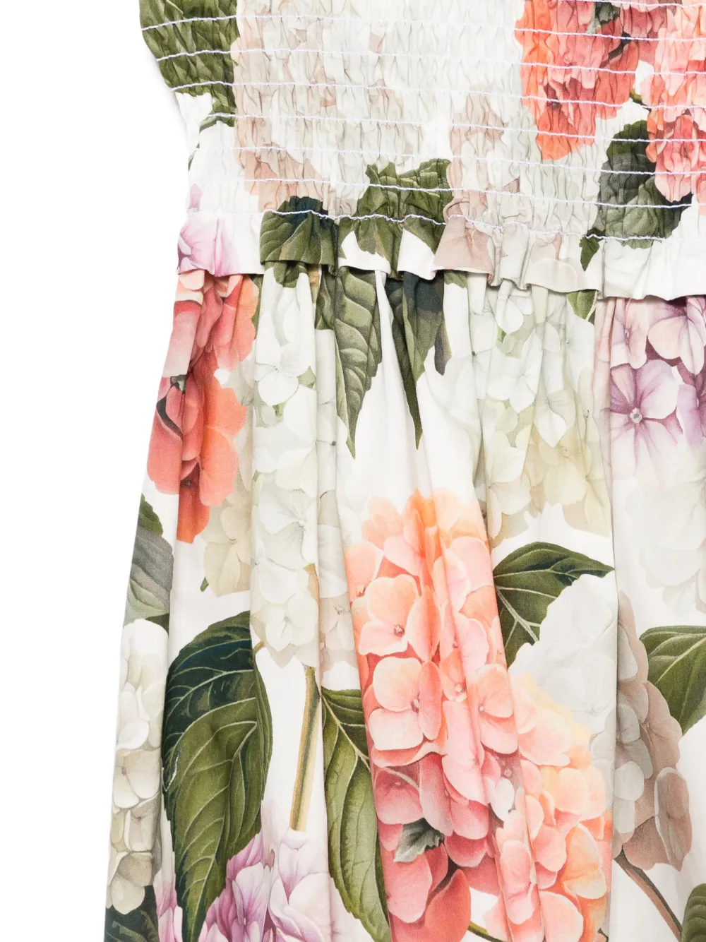 Dolce & Gabbana Kids Popeline rok met bloemenprint Wit
