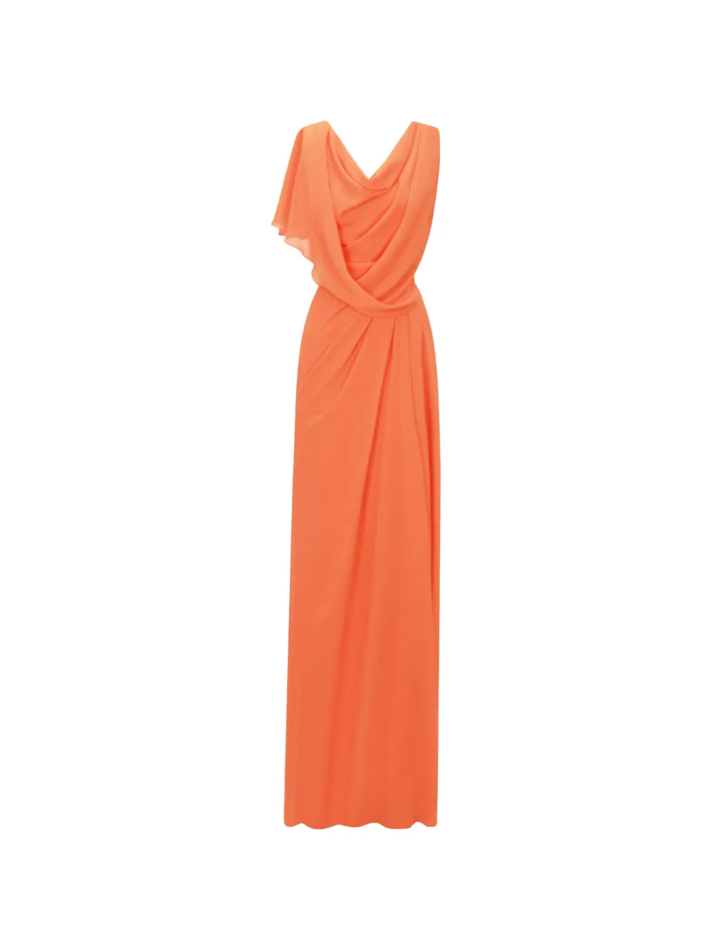Gemy Maalouf V-back maxi dress - Arancione