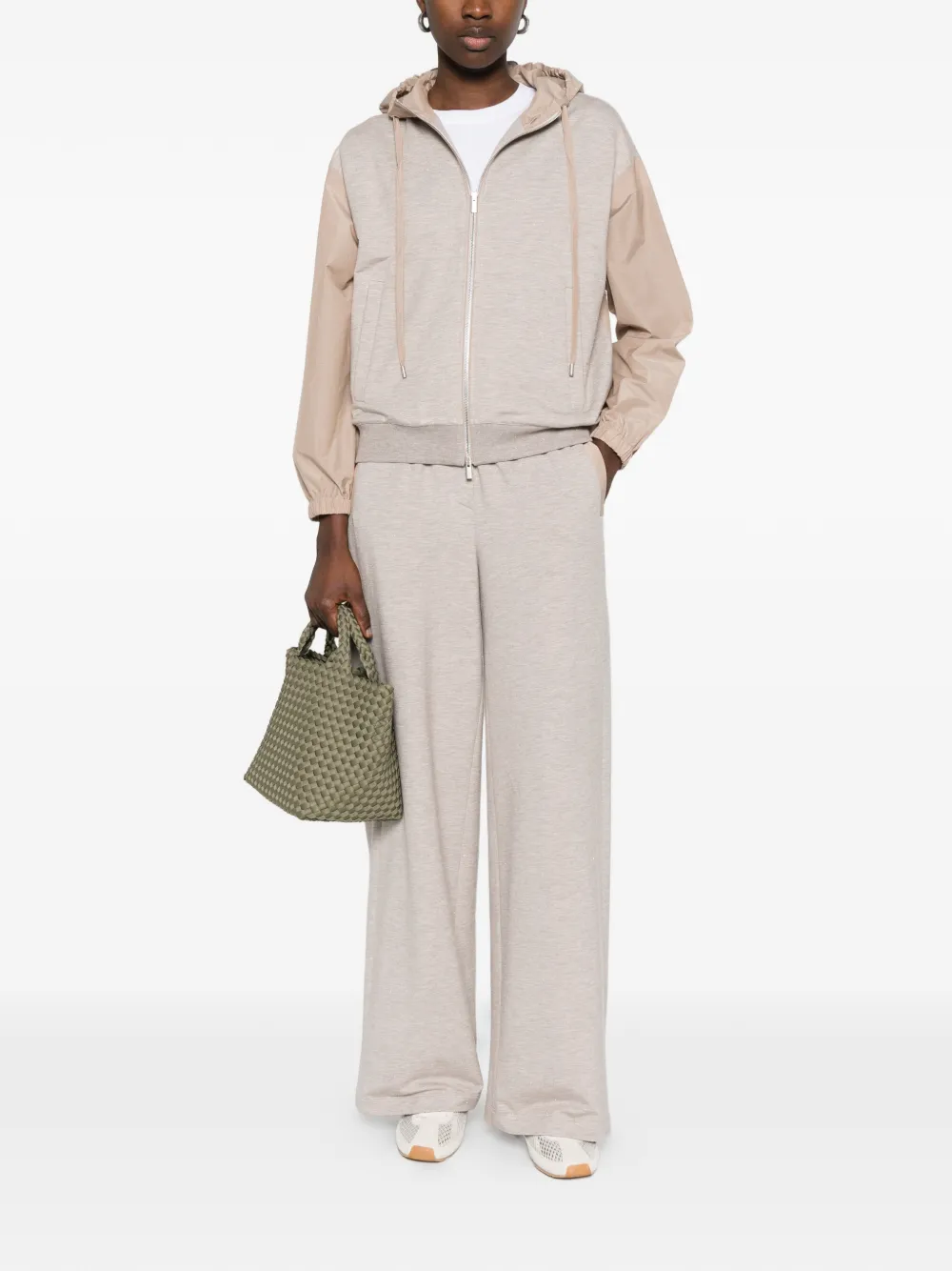 Elasticated-Waistband Track Pants