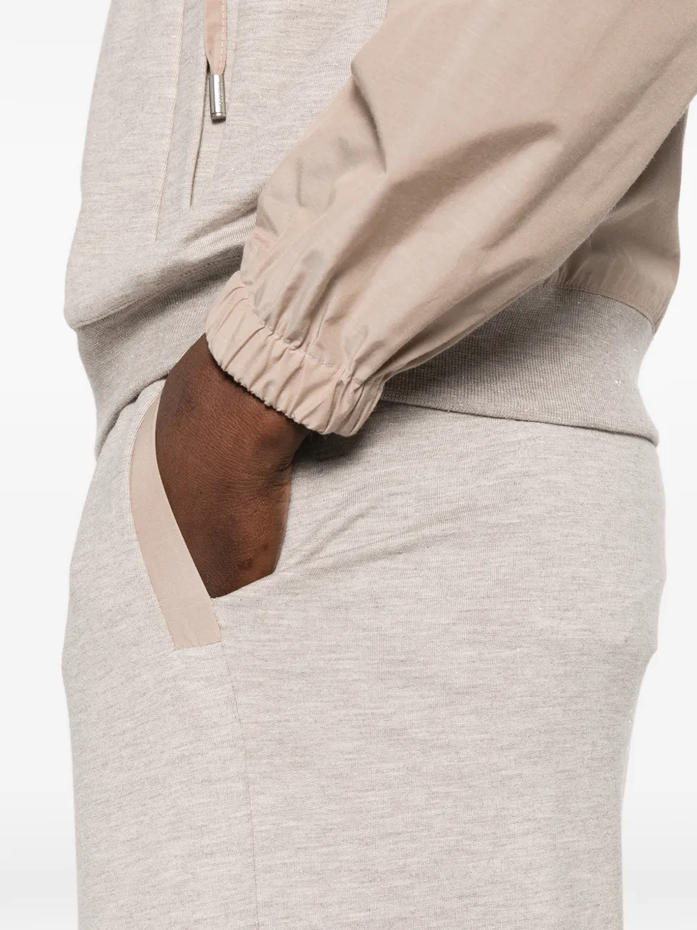 Peserico Trainingsbroek met elastische taille Bruin