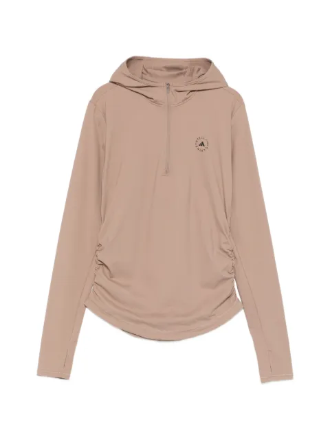 adidas by Stella McCartney hooded ruched hoodie