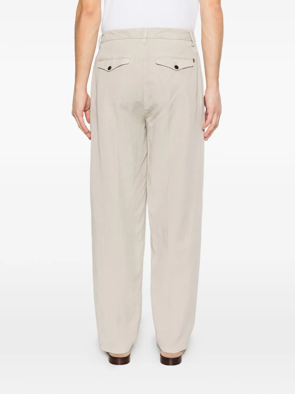 DONDUP Maison Soft straight broek Beige