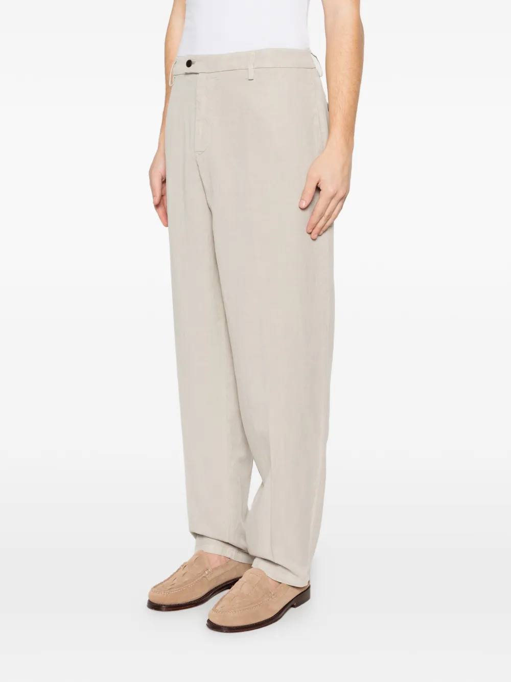 DONDUP Maison Soft straight broek Beige