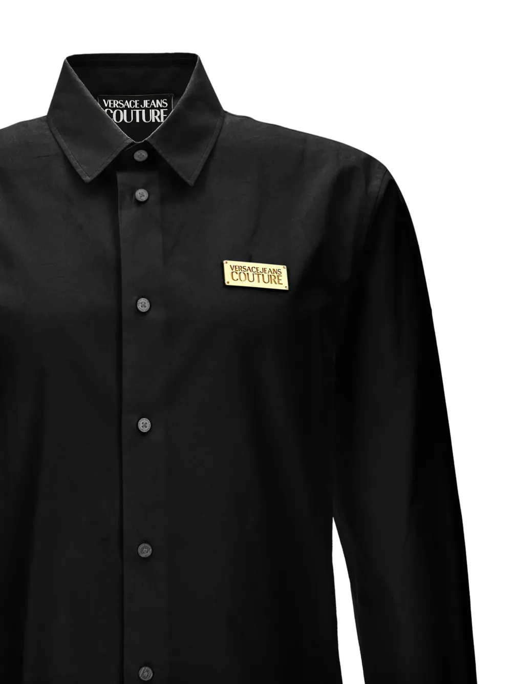  Versace Jeans Couture Logo-patch Shirt - Black 