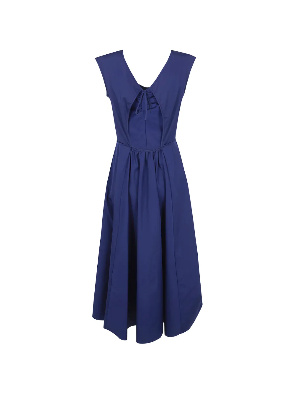 ASPESI Jurk met gestrikte rug Blauw