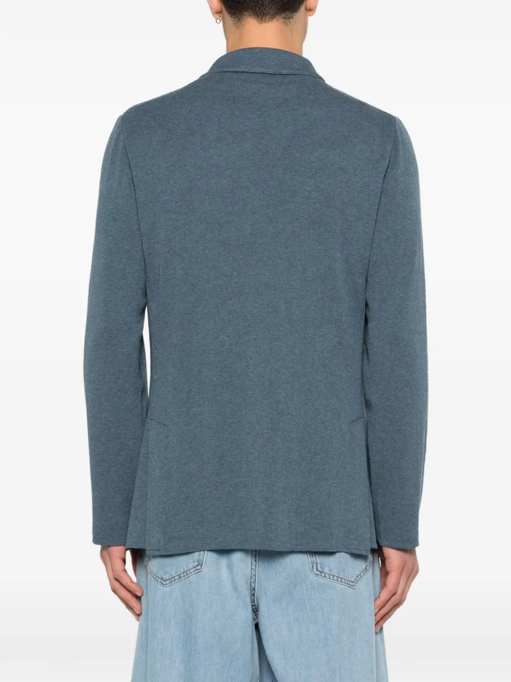 Lardini Blazer met dubbele rij knopen en zak Blauw