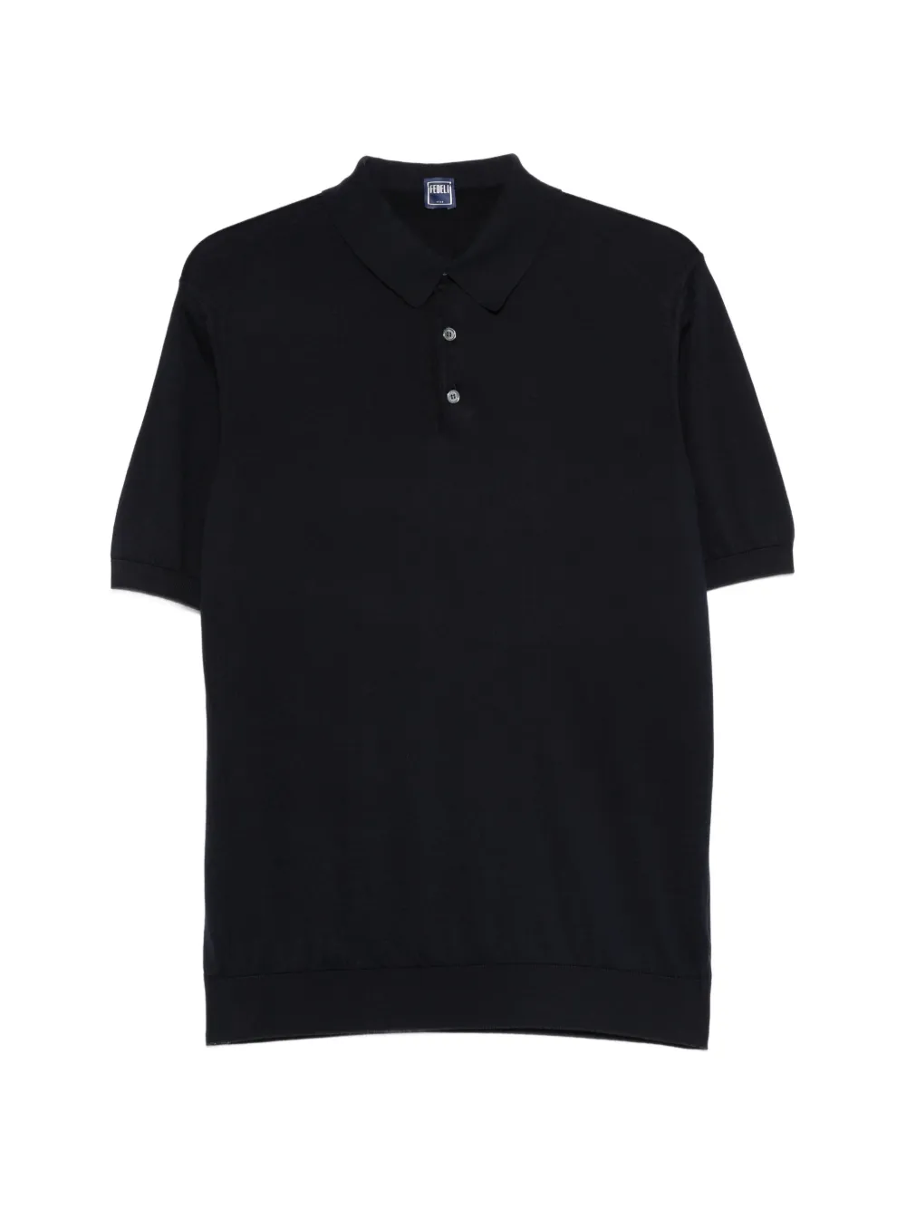 Fedeli button-up polo shirt - Blu
