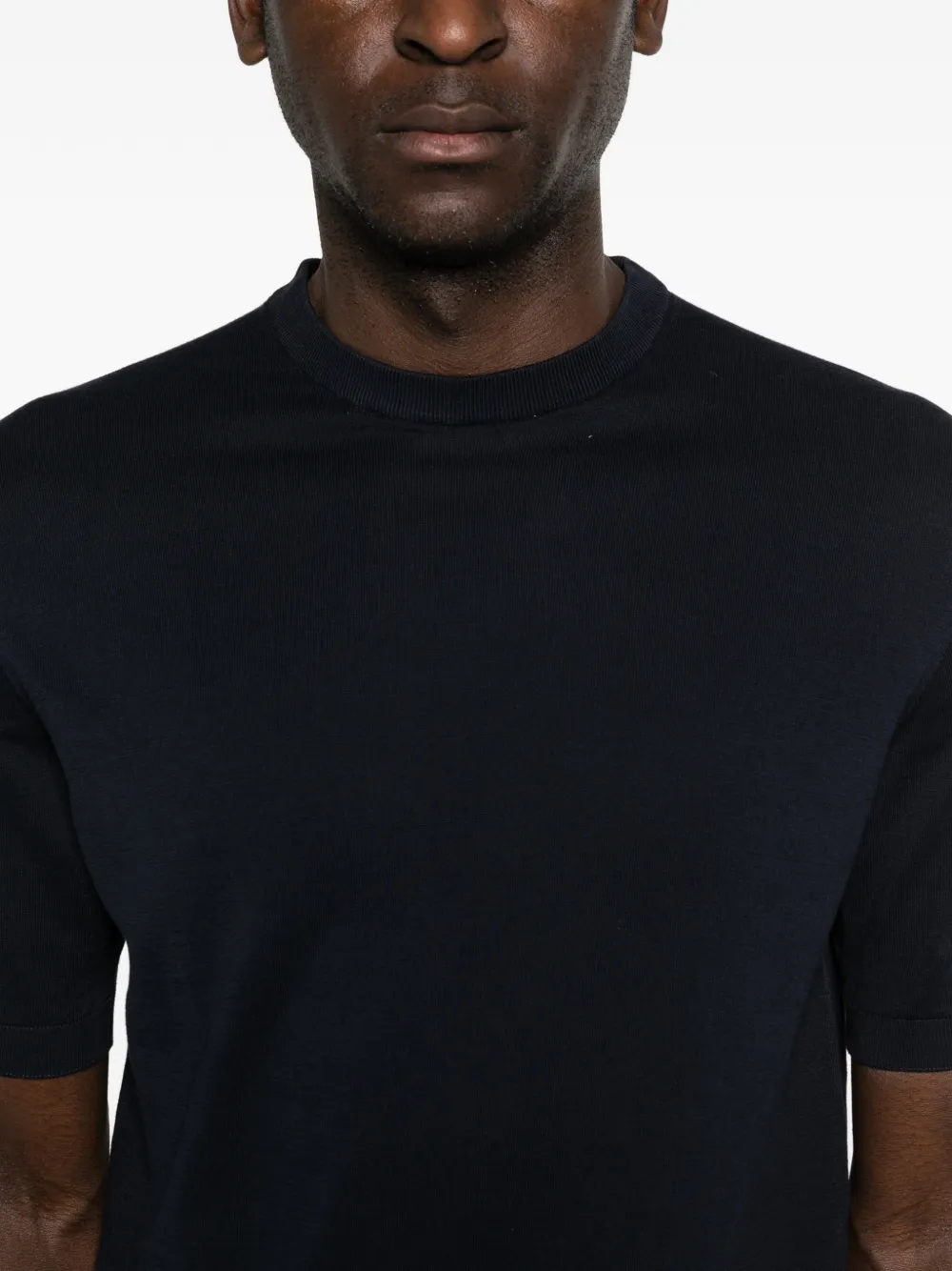 Fedeli T-shirt met ronde hals Blauw