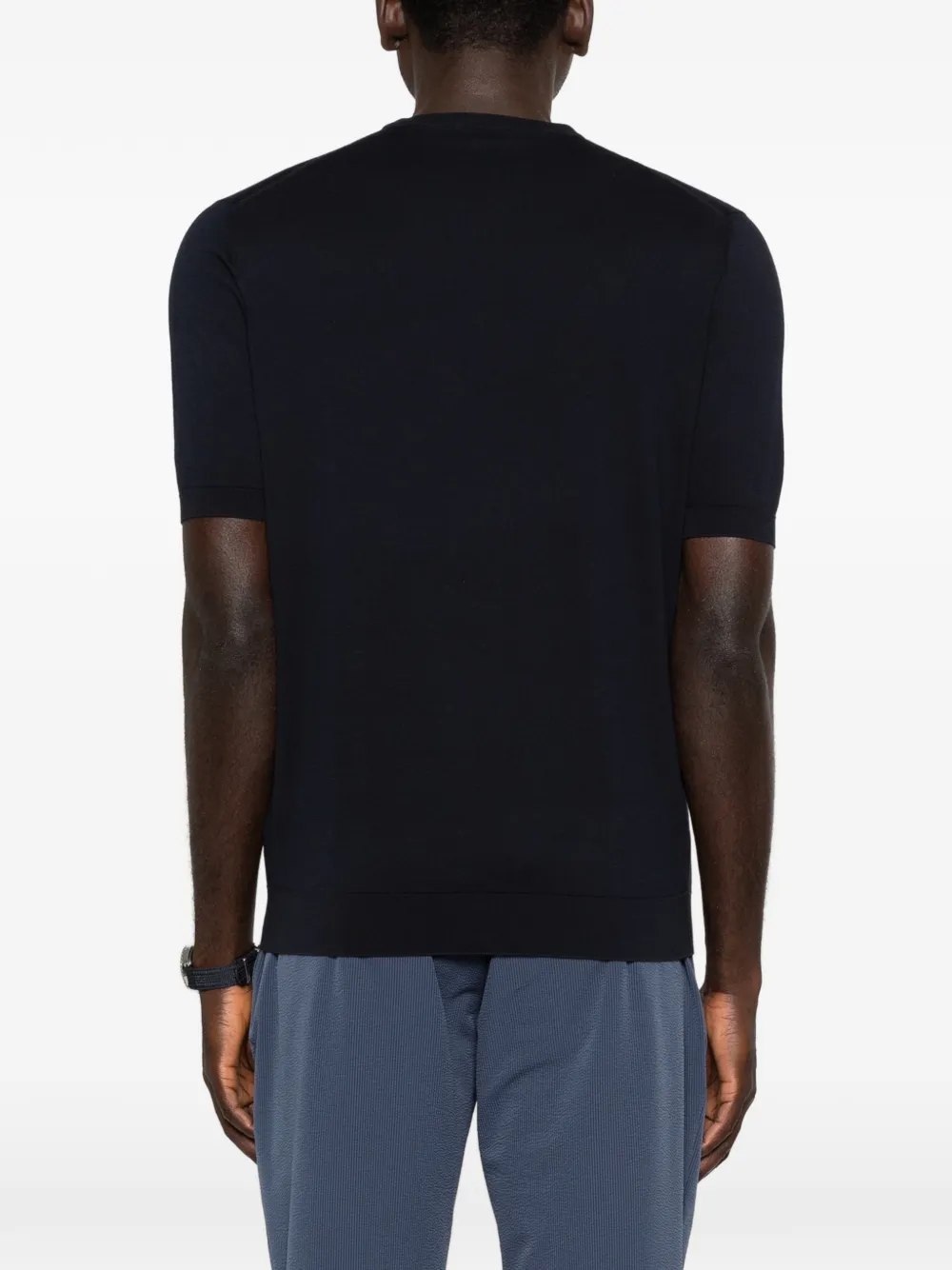 Fedeli T-shirt met ronde hals Blauw
