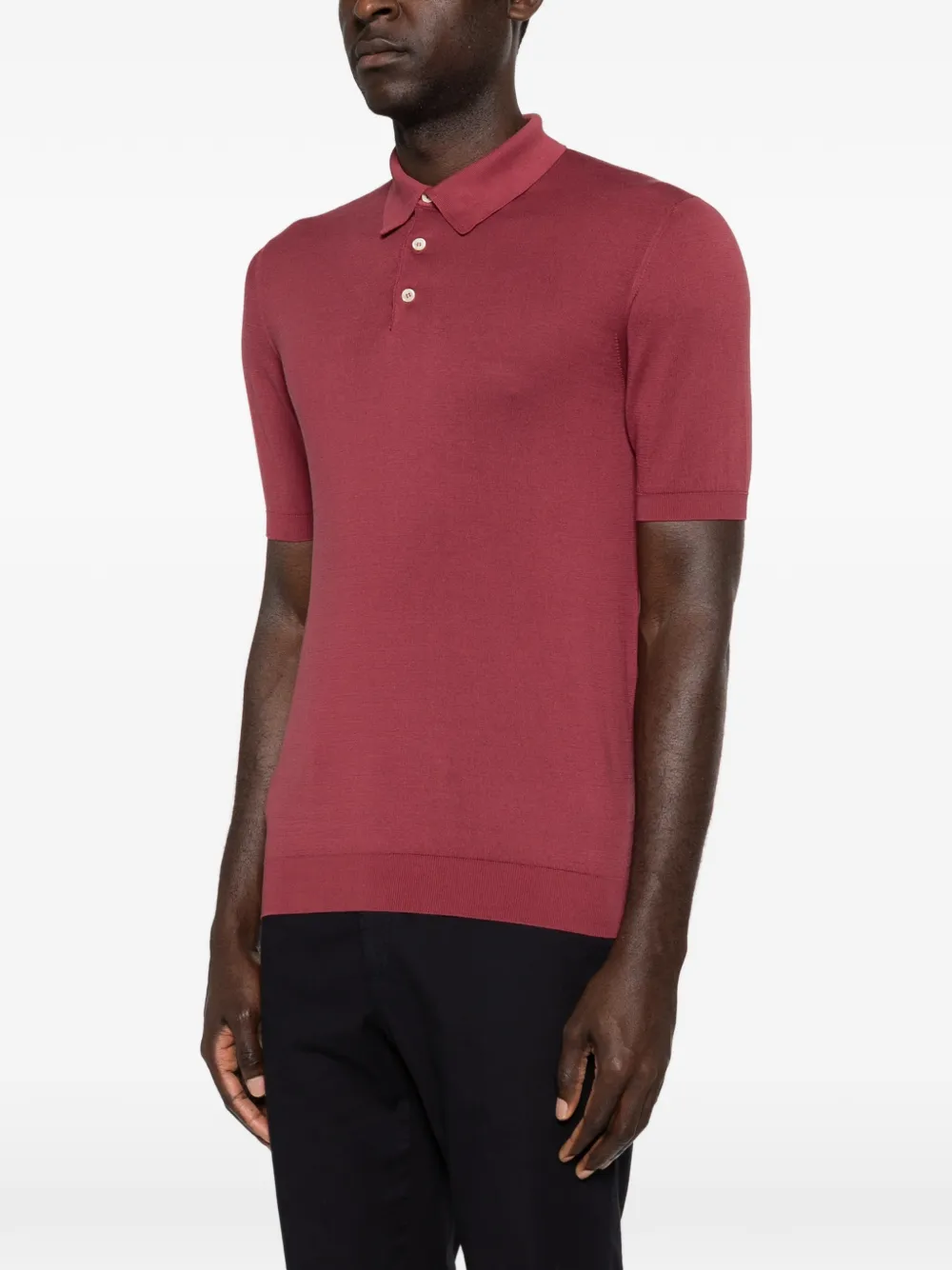 Fedeli Poloshirt met korte mouwen Rood