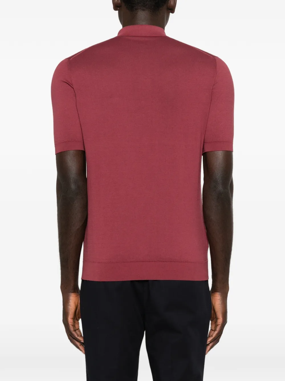 Fedeli Poloshirt met korte mouwen Rood