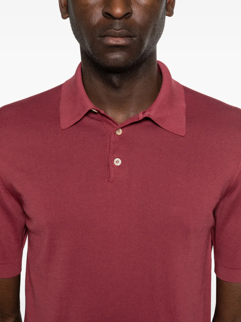 Fedeli Poloshirt met korte mouwen Rood