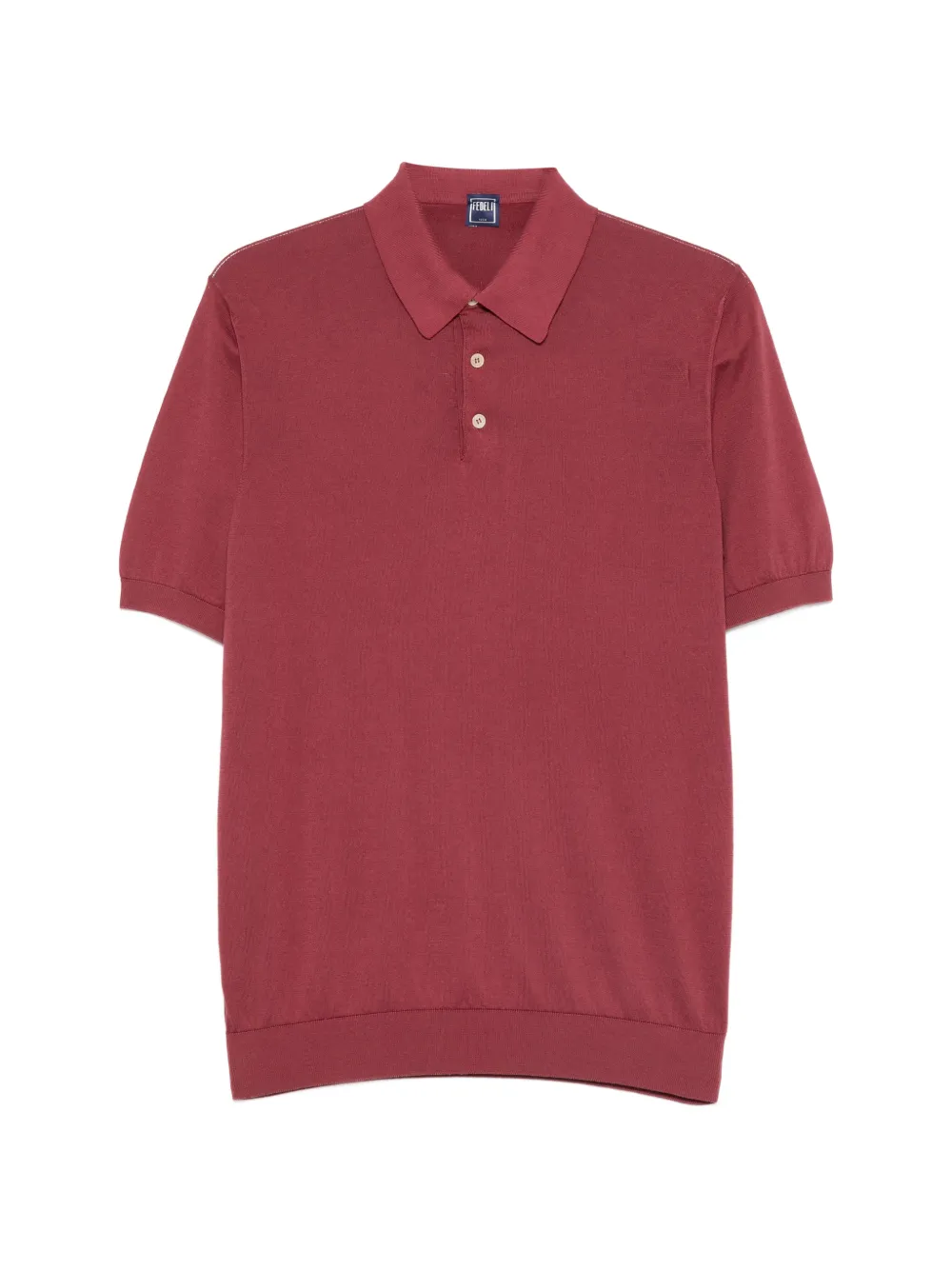 Fedeli short-sleeve polo shirt - Rosso