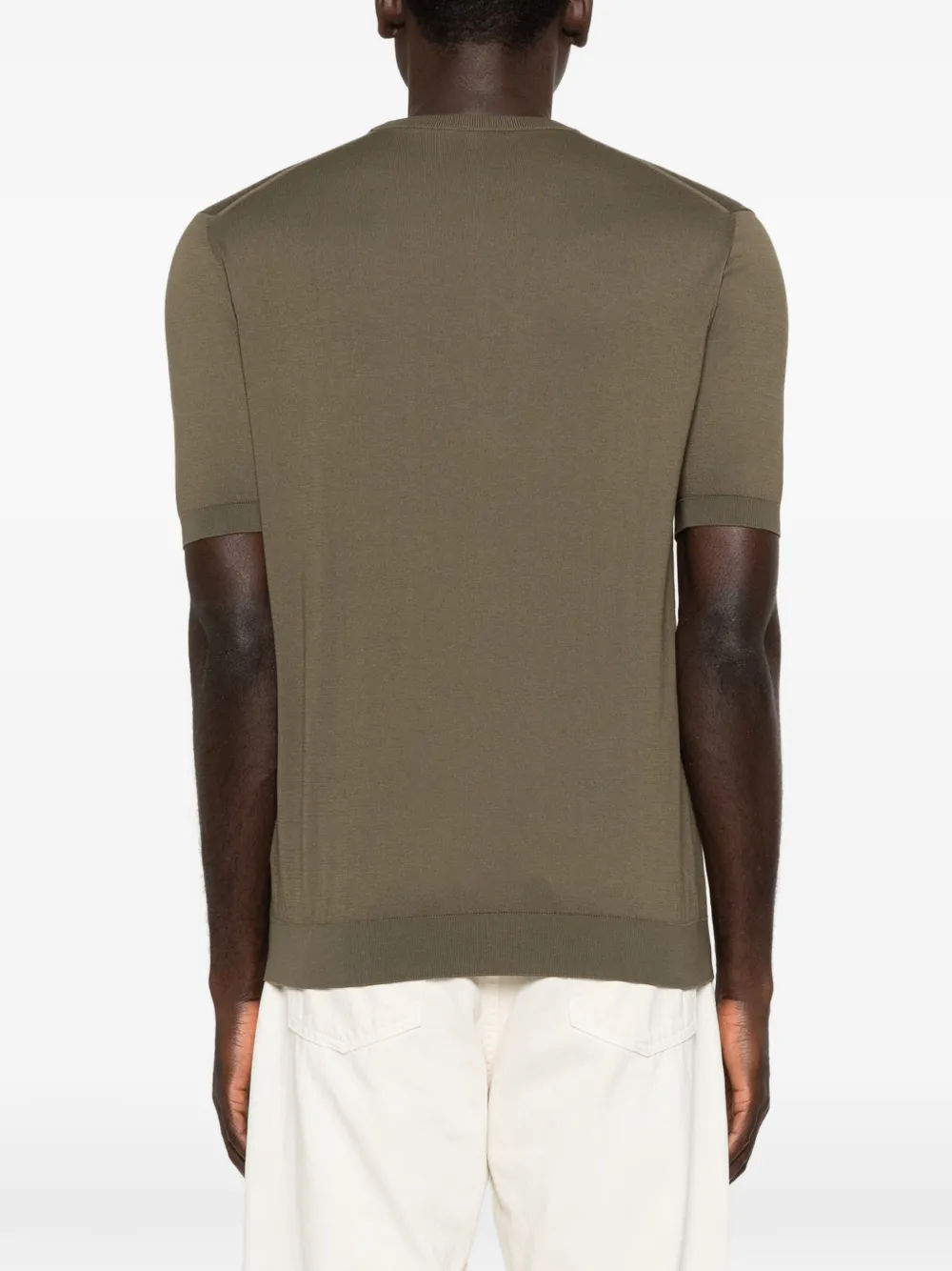 Fedeli T-shirt met ronde hals Groen