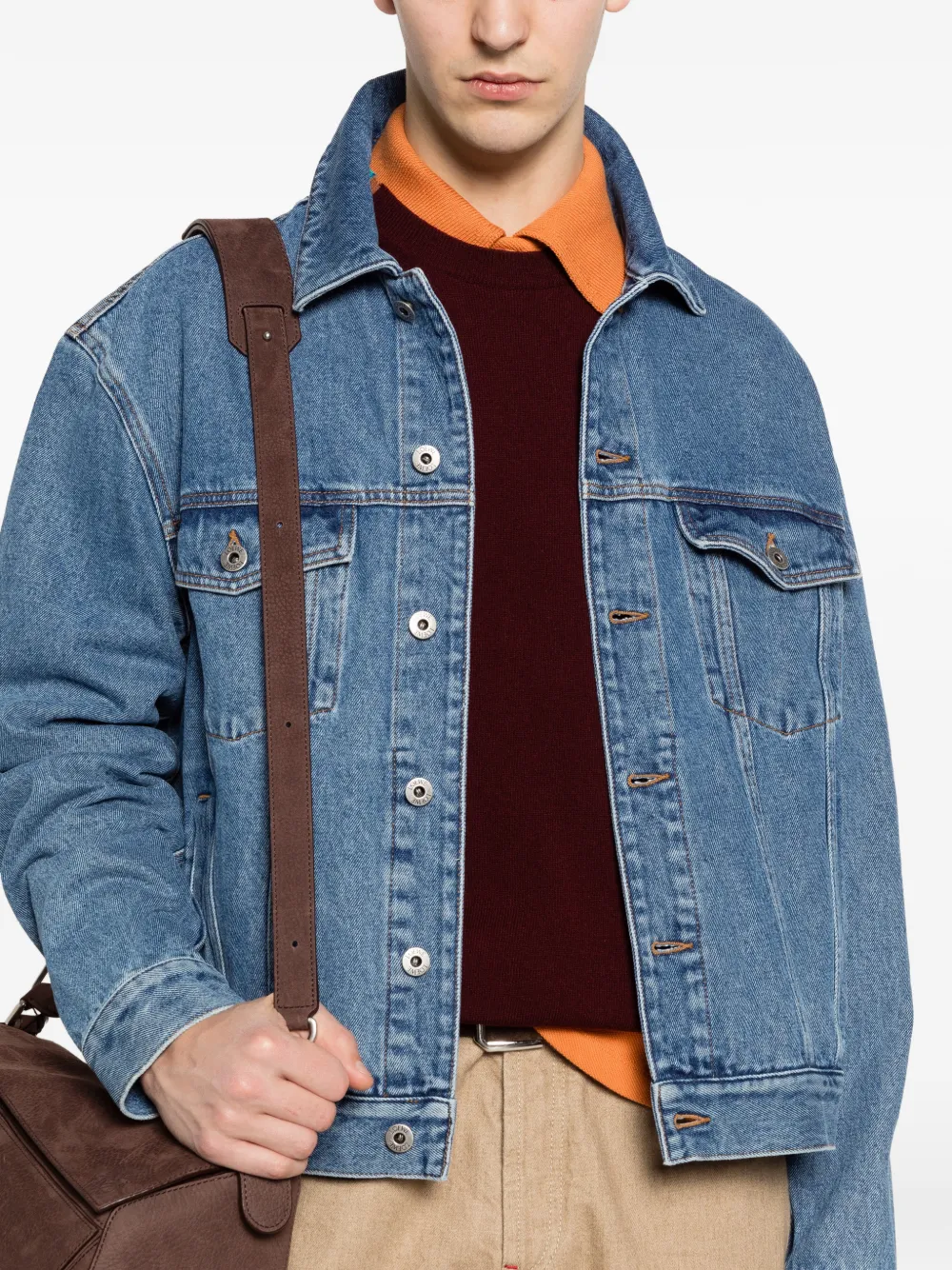 LOEWE Jack met klepzak en knoop Blauw