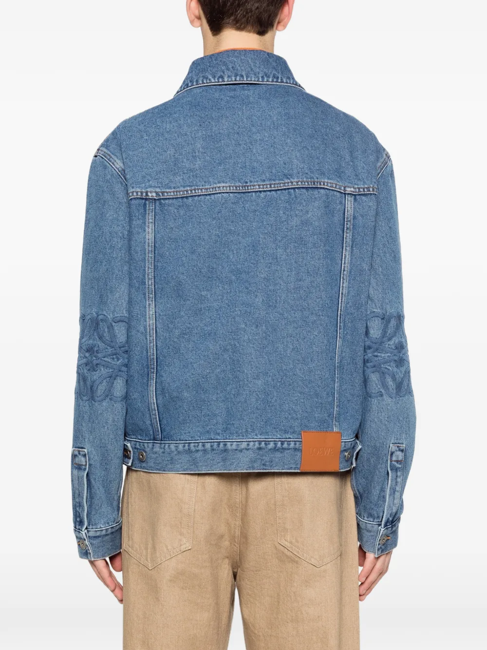 LOEWE Jack met klepzak en knoop Blauw