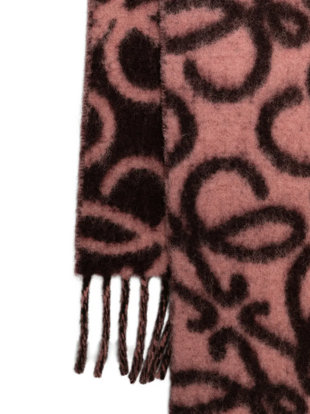  Loewe Patterned Scarf - Brown 