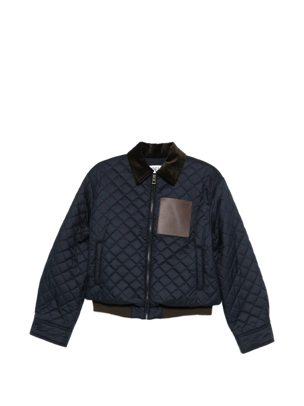 LOEWE quilted jacket - Blu