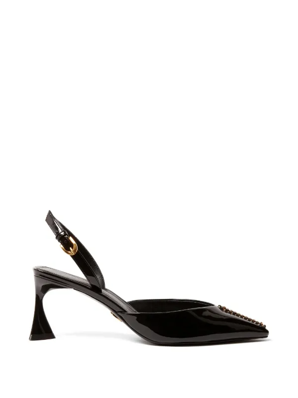 Stella McCartney Elsa Patent Slingbacks in Black