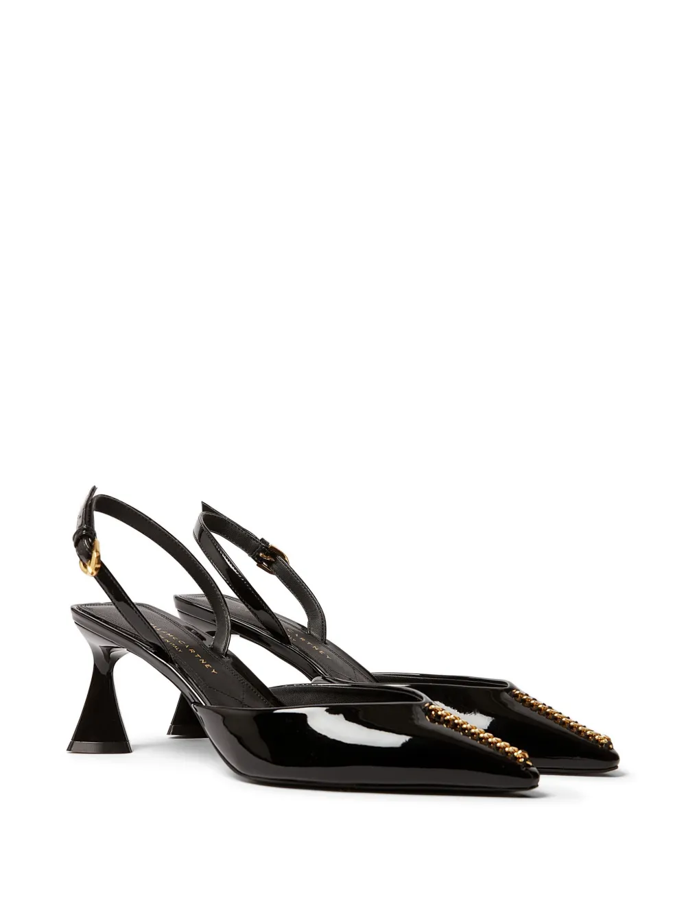 Stella McCartney Pumps met gesp en hak Zwart