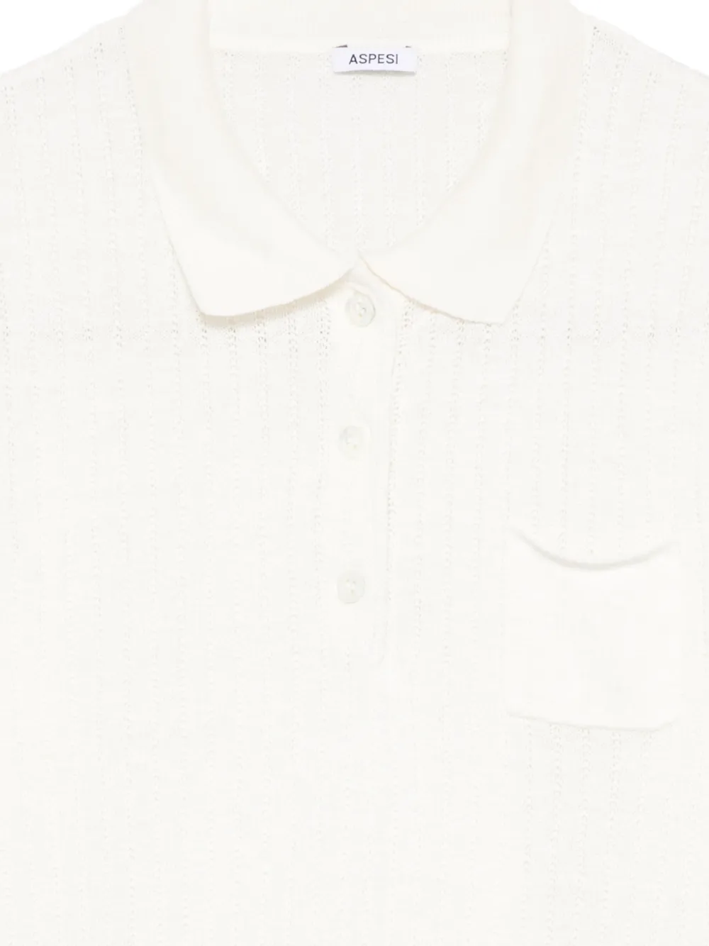  Aspesi Knitted Polo Shirt - Neutrals 
