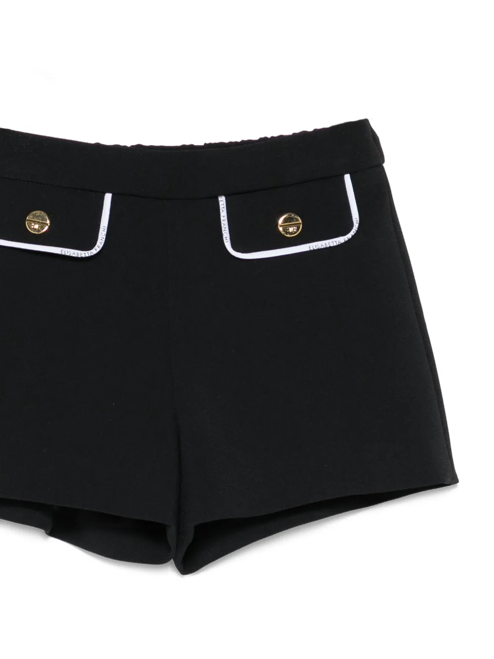 Elisabetta Franchi La Mia Bambina Crêpe shorts Zwart