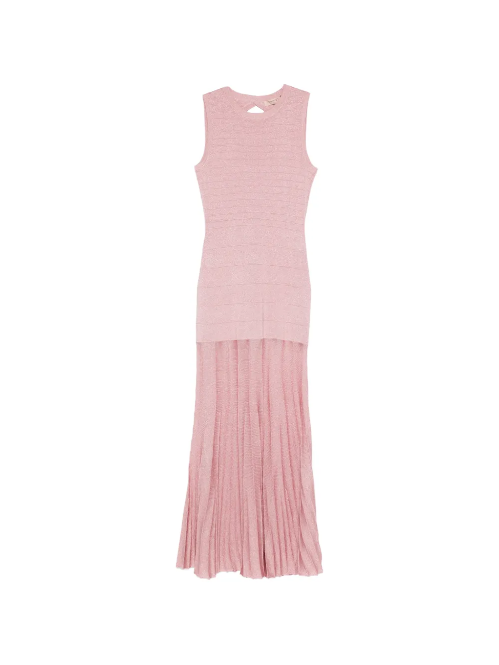 TWINSET pleated cut-out maxi dress - Rosa