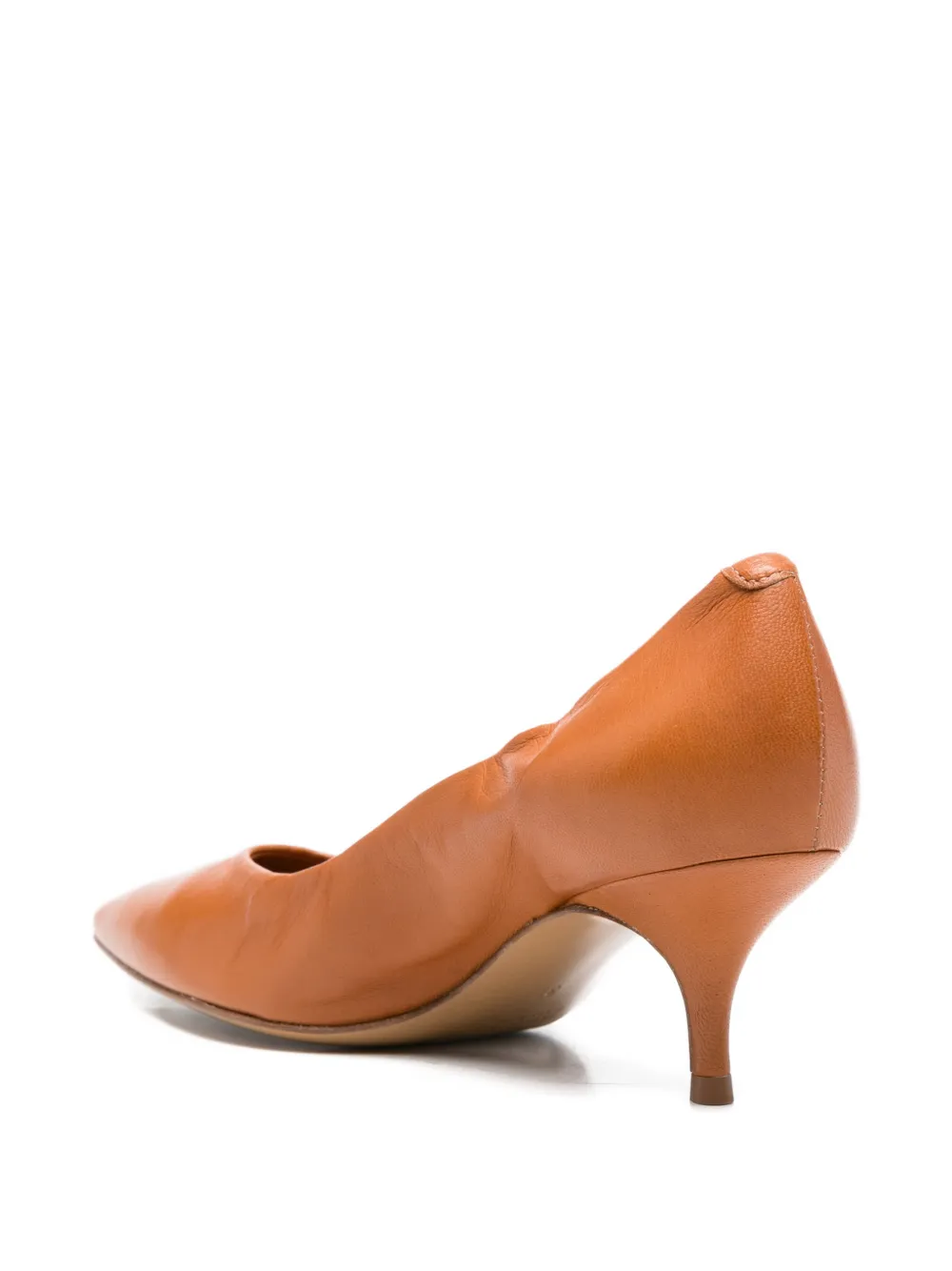 GUGLIELMO ROTTA Azelie leren pumps met puntige neus Bruin