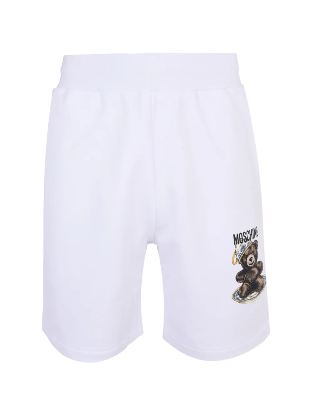 Moschino printed track shorts - Weiß