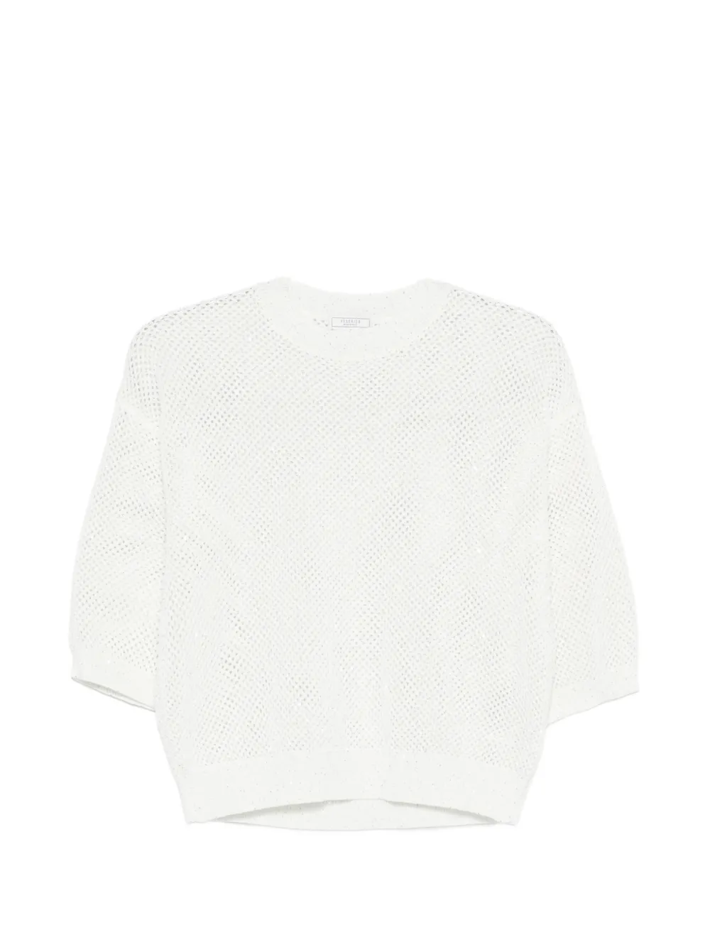 Peserico open-knit sweater - Bianco