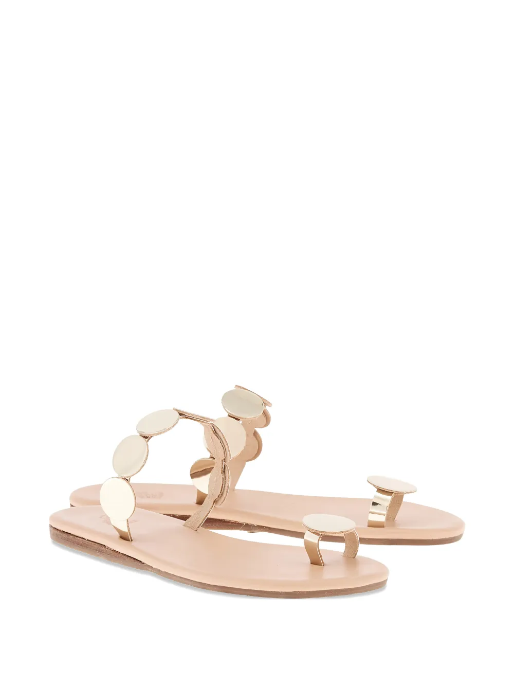 Ancient Greek Sandals Dirki disc-embellished sandals Goud