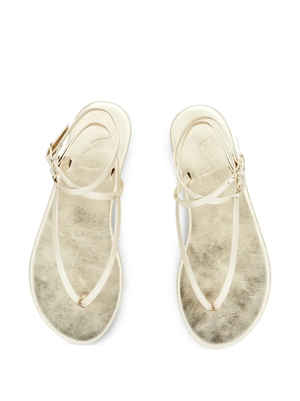 Ancient Greek Sandals Kallisti leather flat sandals Goud