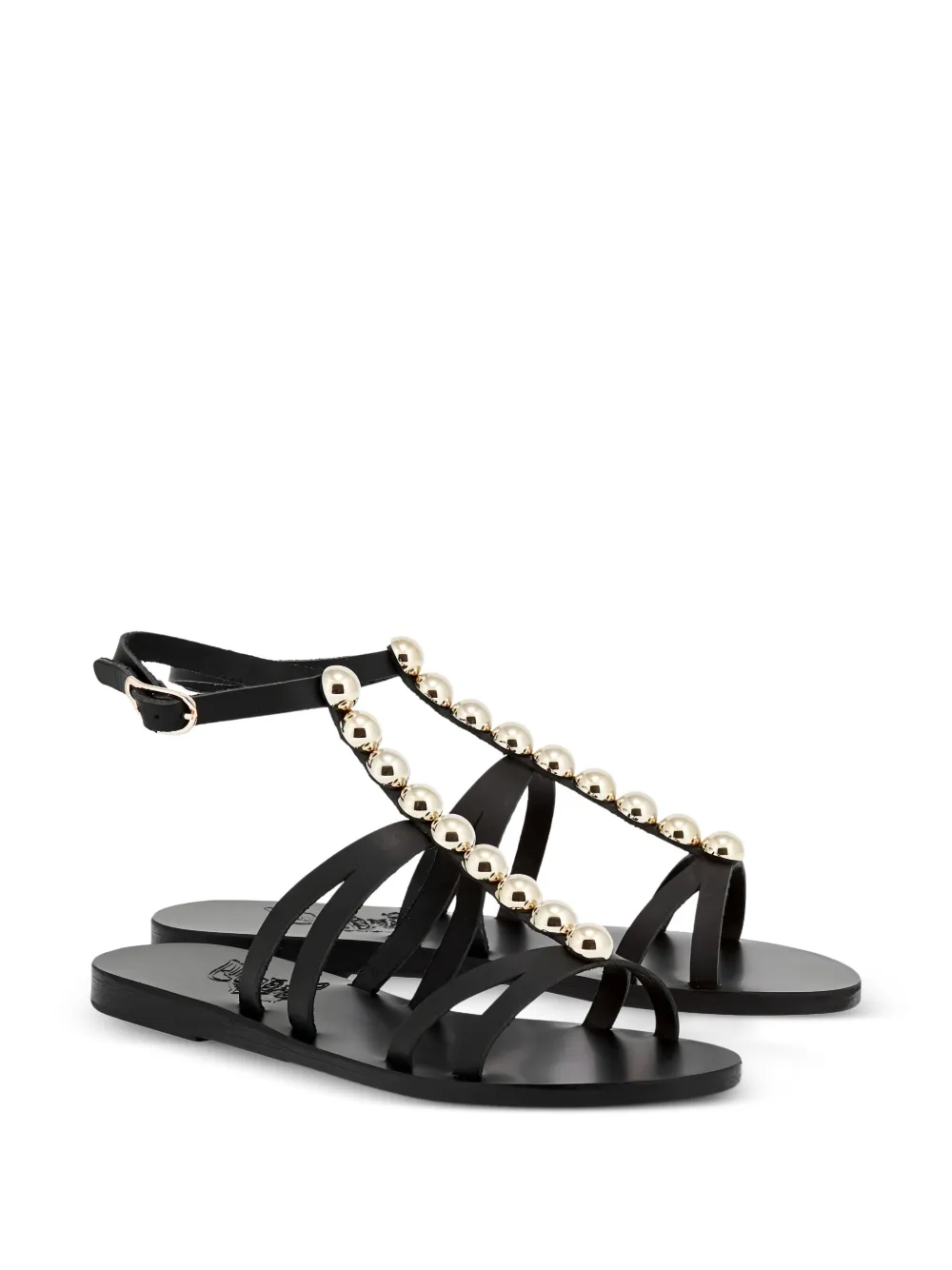 Ancient Greek Sandals Akrivi stud-embellished sandals Zwart