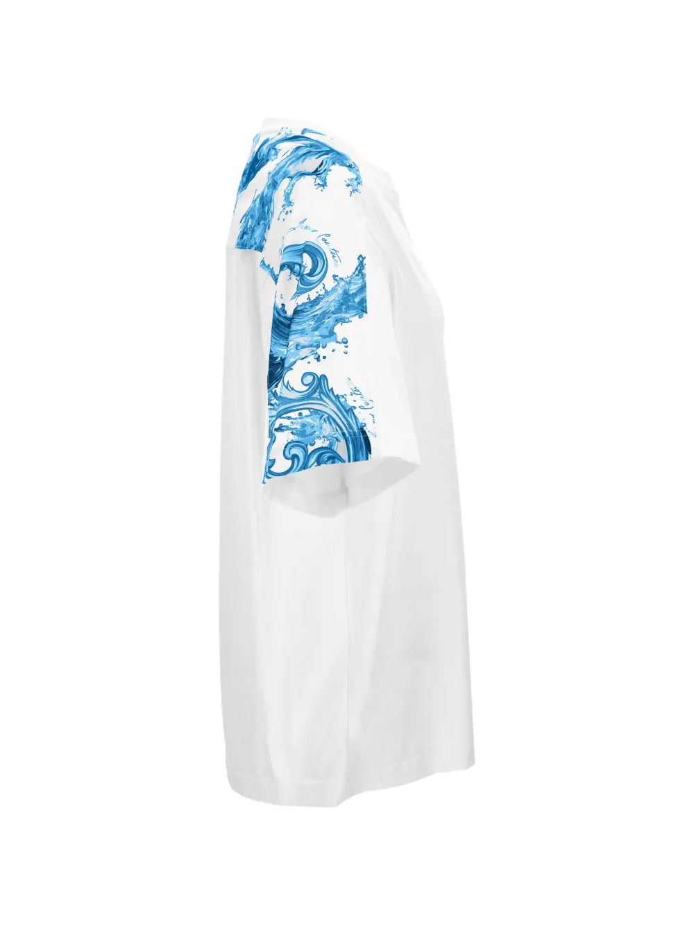 Pattern-Panel T-Shirt