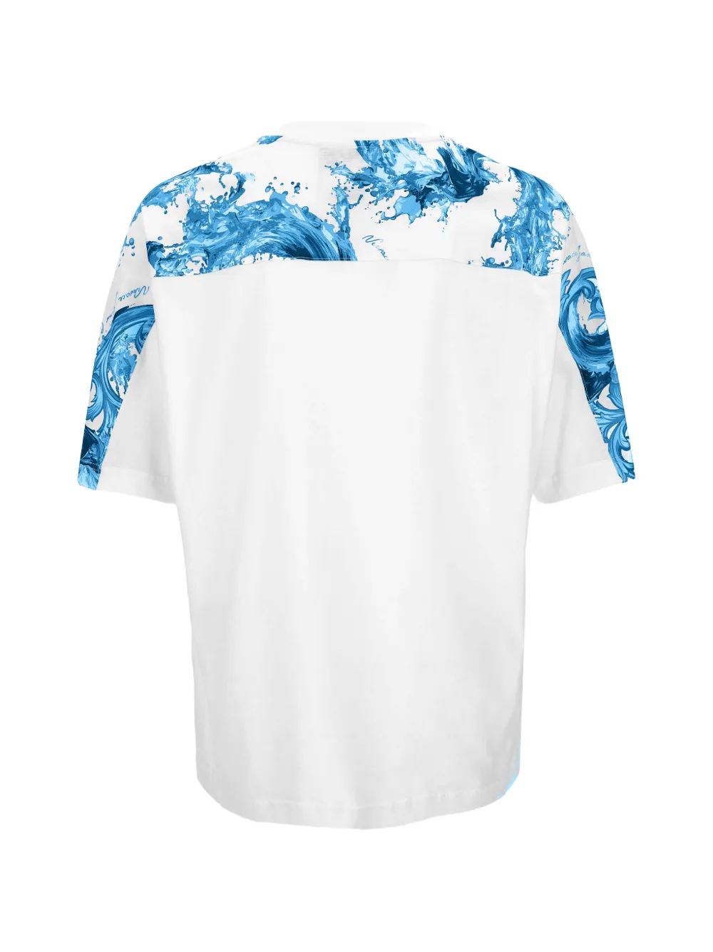 Pattern-Panel T-Shirt