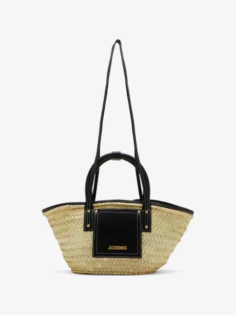 Jacquemus cangurera The Soli pequeña de rafia