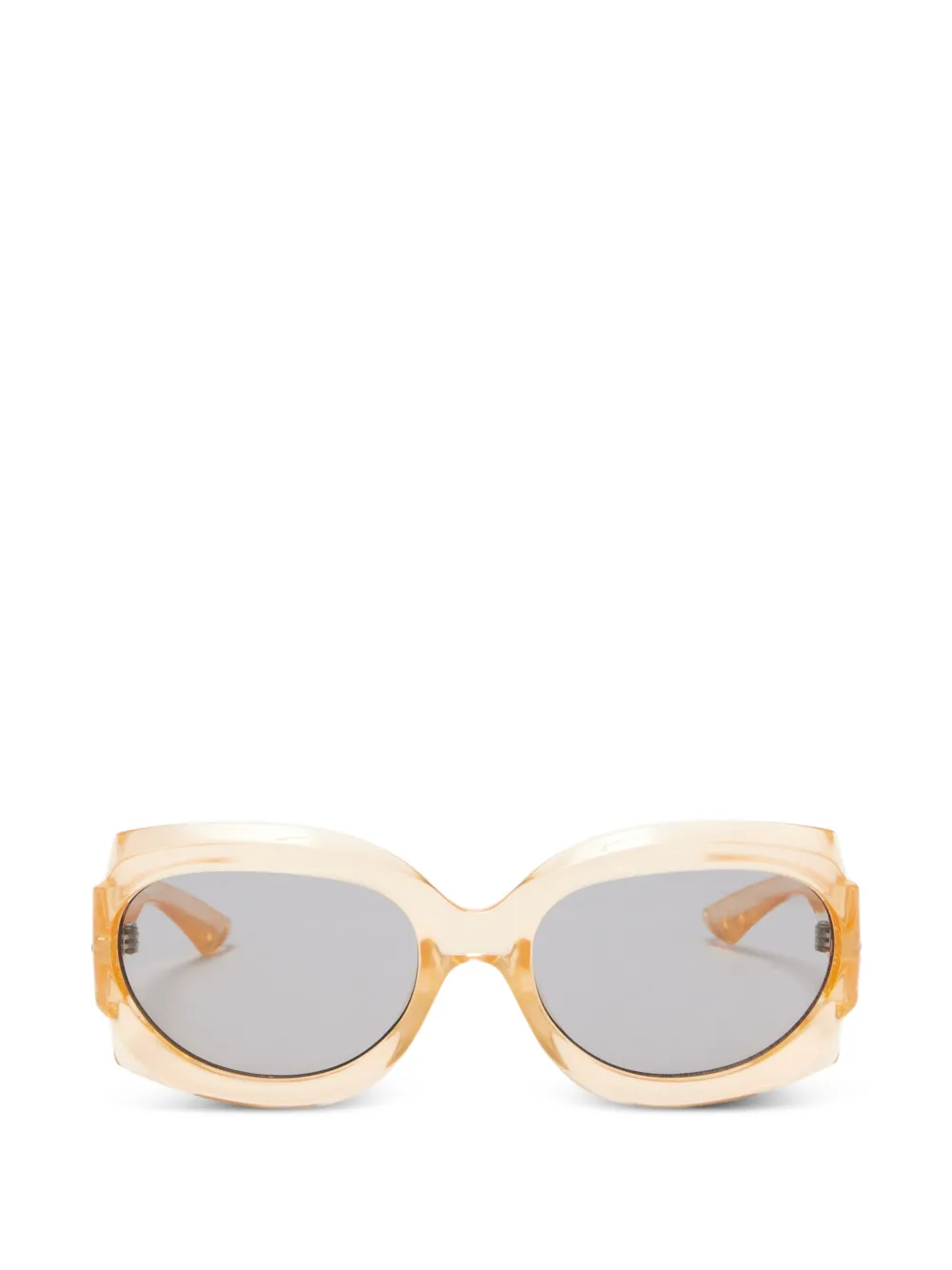 Le Specs Loveliness oval-frame sunglasses - Arancione