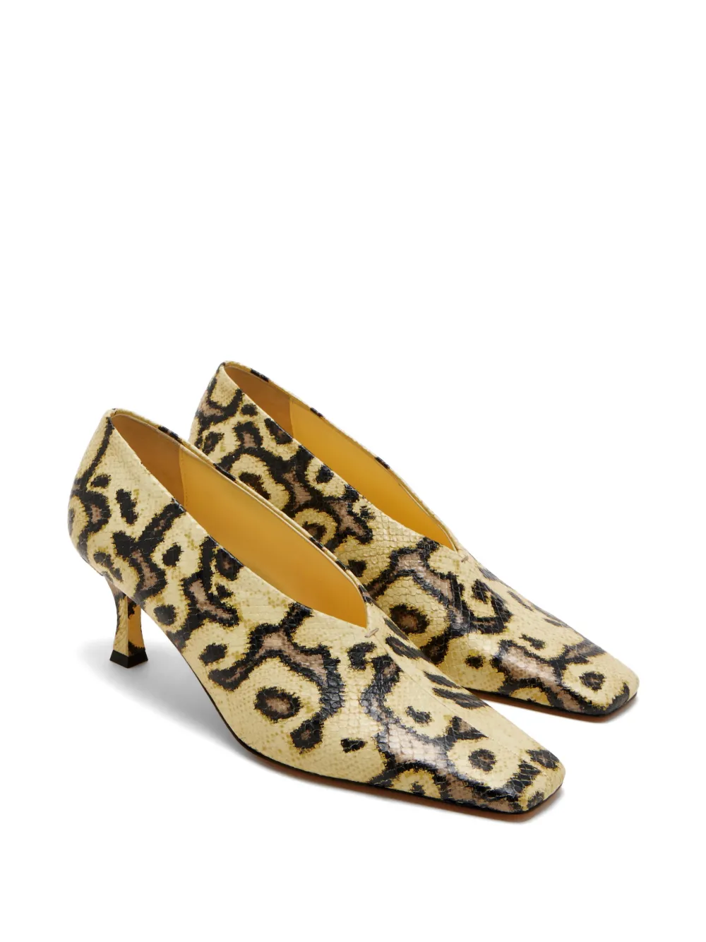 Proenza Schouler Trap pumps met dierenprint Beige