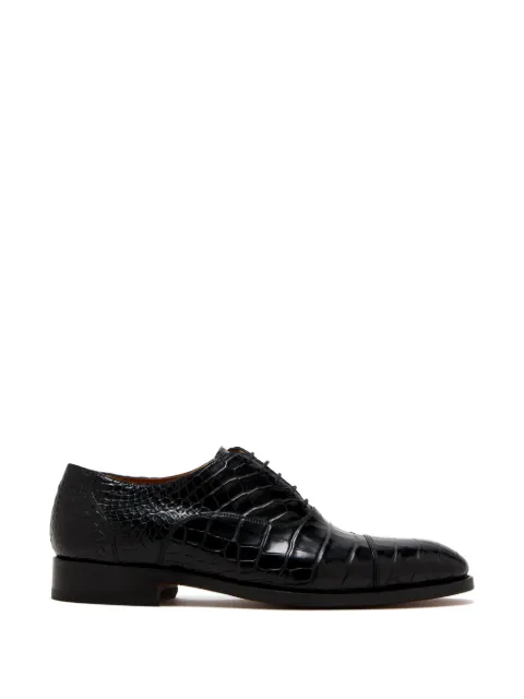 Magnanni alligator derby shoes