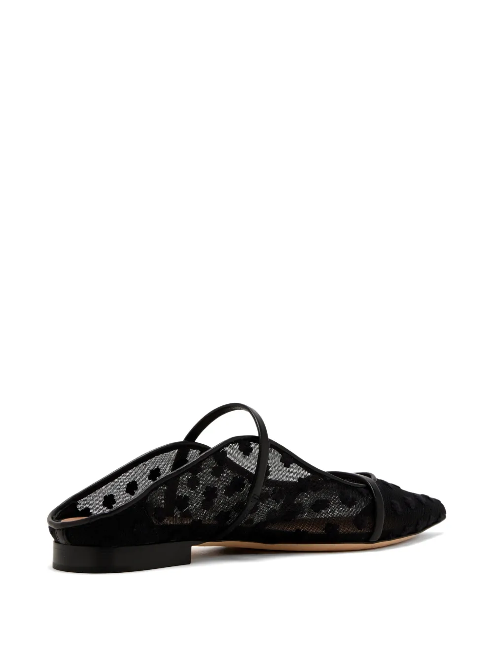 Malone Souliers Maureen leather-straps flat mules Zwart
