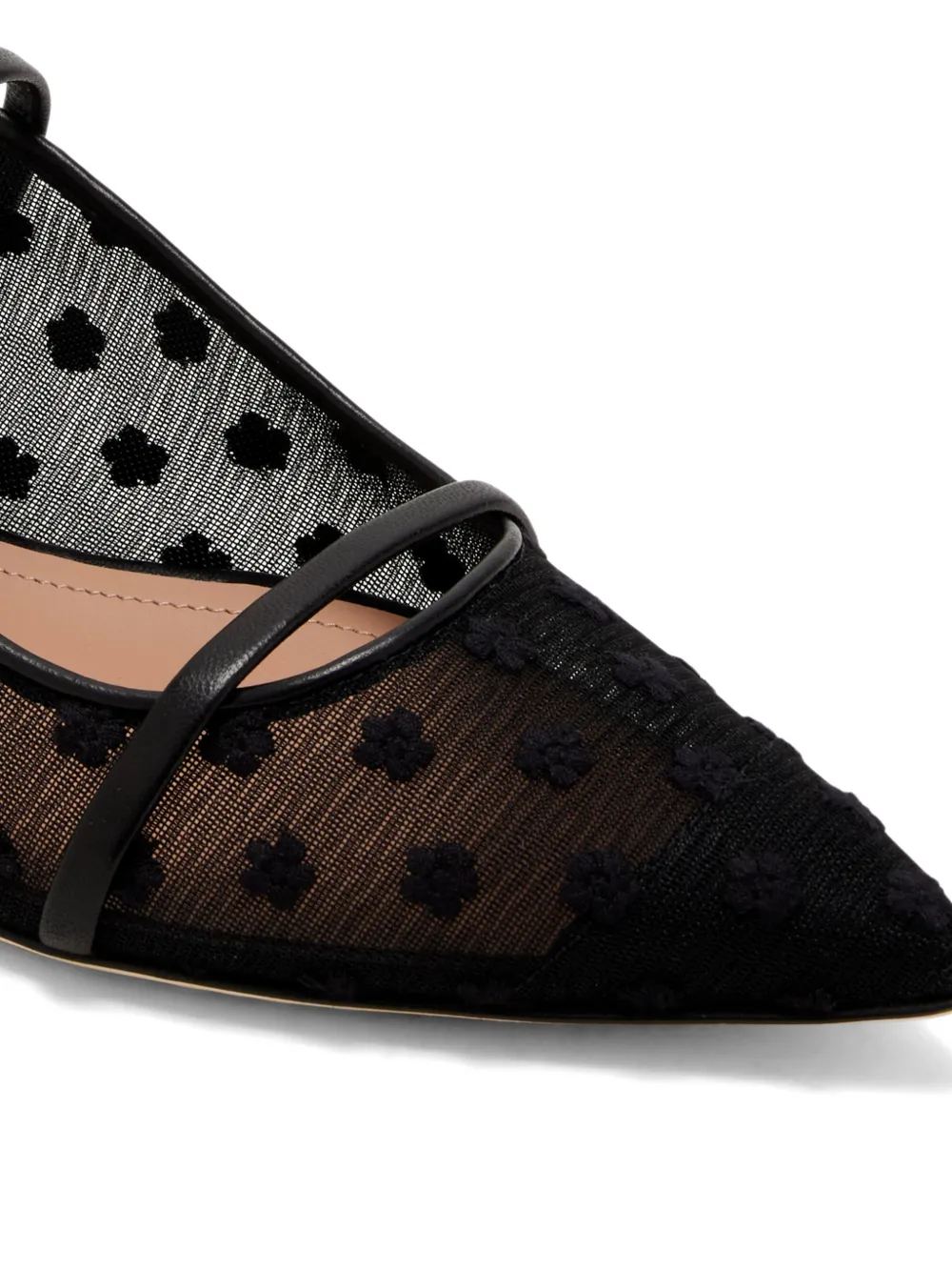 Malone Souliers Maureen leather-straps flat mules Zwart