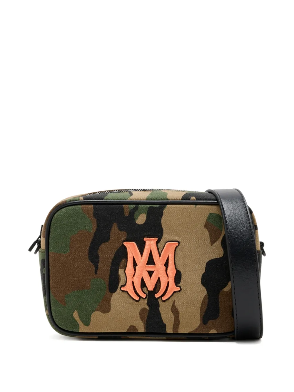 AMIRI camouflage appliqué wash bag - Grün