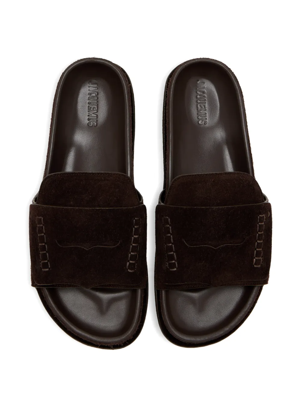 Jacquemus Sandalen met bandje en stiksel Bruin
